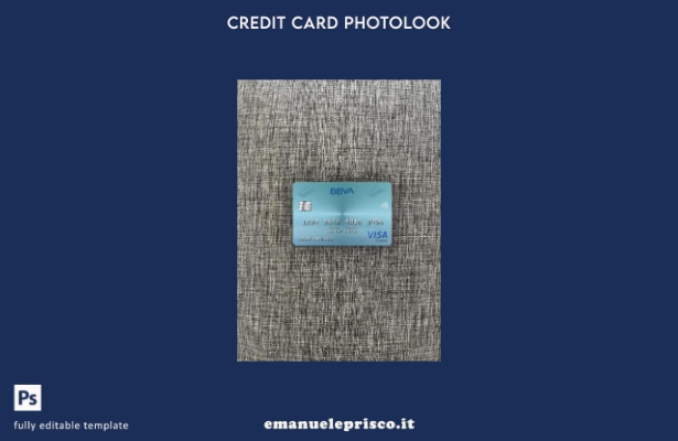 modello frontale con photolook per carta classica per visto bancario Venezuela B
